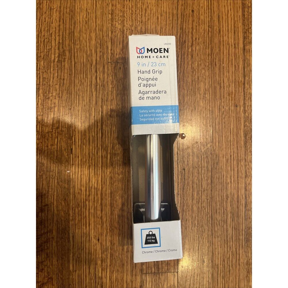 New MOEN Home Care 9 in. x 7/8 in. Exposed Screw Grab Bar in Chrome LR2250